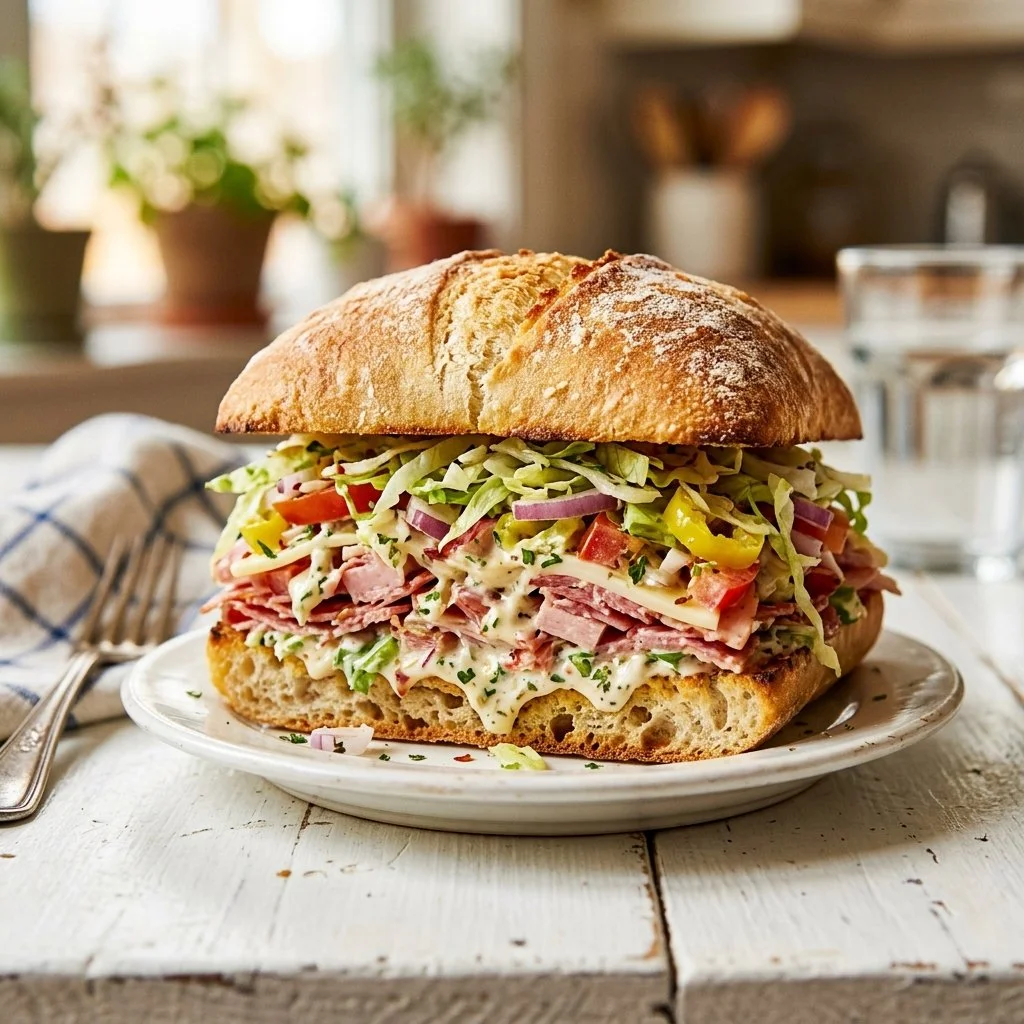 Chopped Italian Grinder Salad Sandwiches