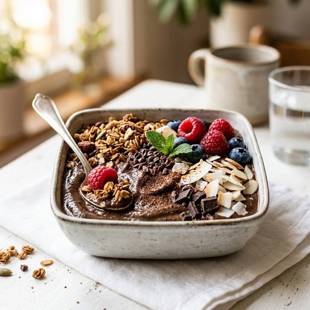 Cold Espresso Protein Smoothie Bowl