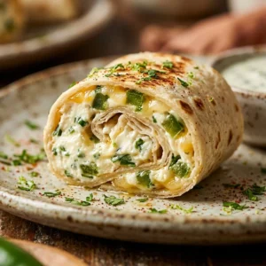 Cream cheese jalapeño tortilla bites ready to serve as a tasty appetizer