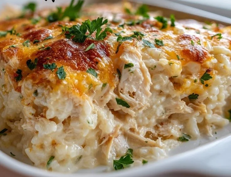Creamy Chicken and Rice Bake