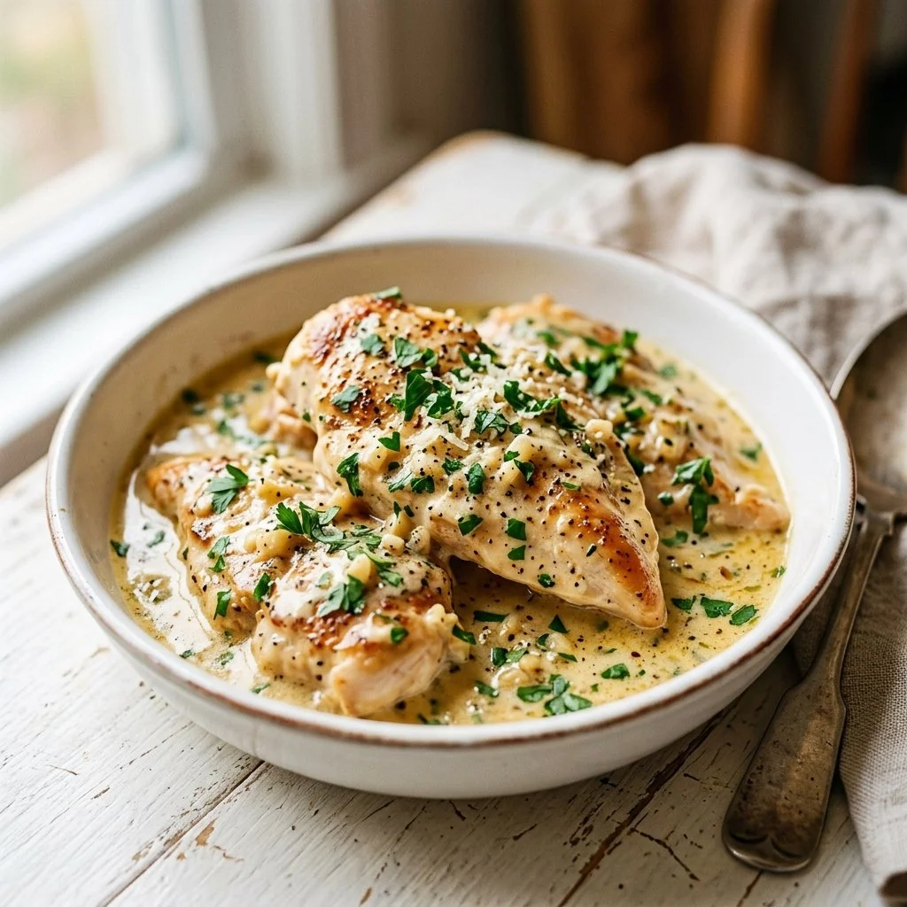 Creamy Garlic Chicken Recipe