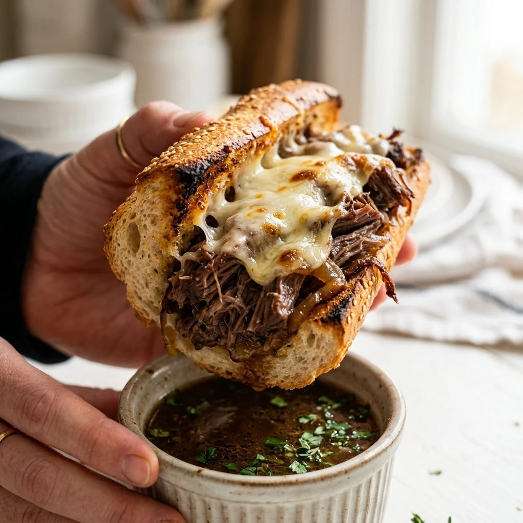 Crockpot French Dip Sandwiches Recipe