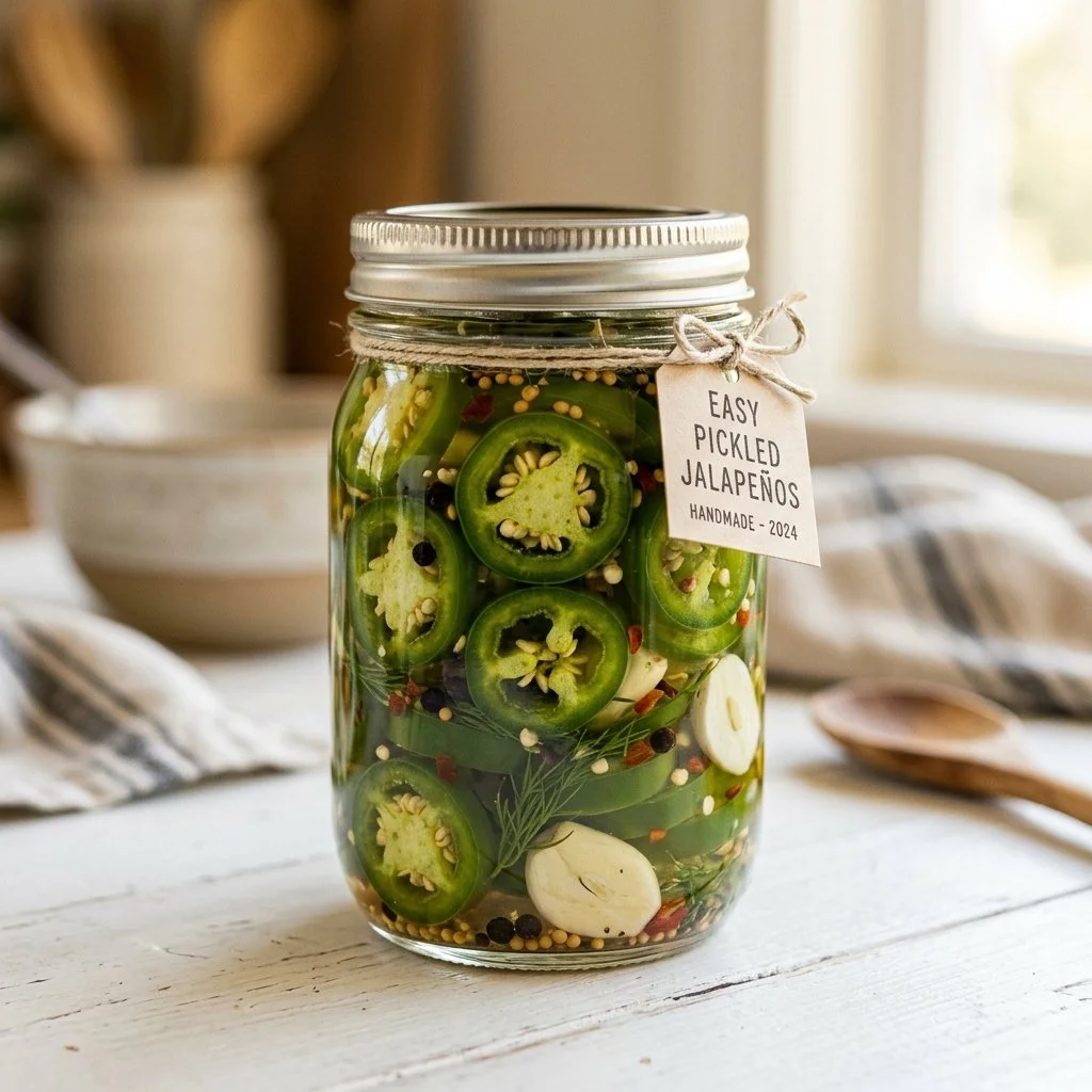 Easy Pickled Jalapeños