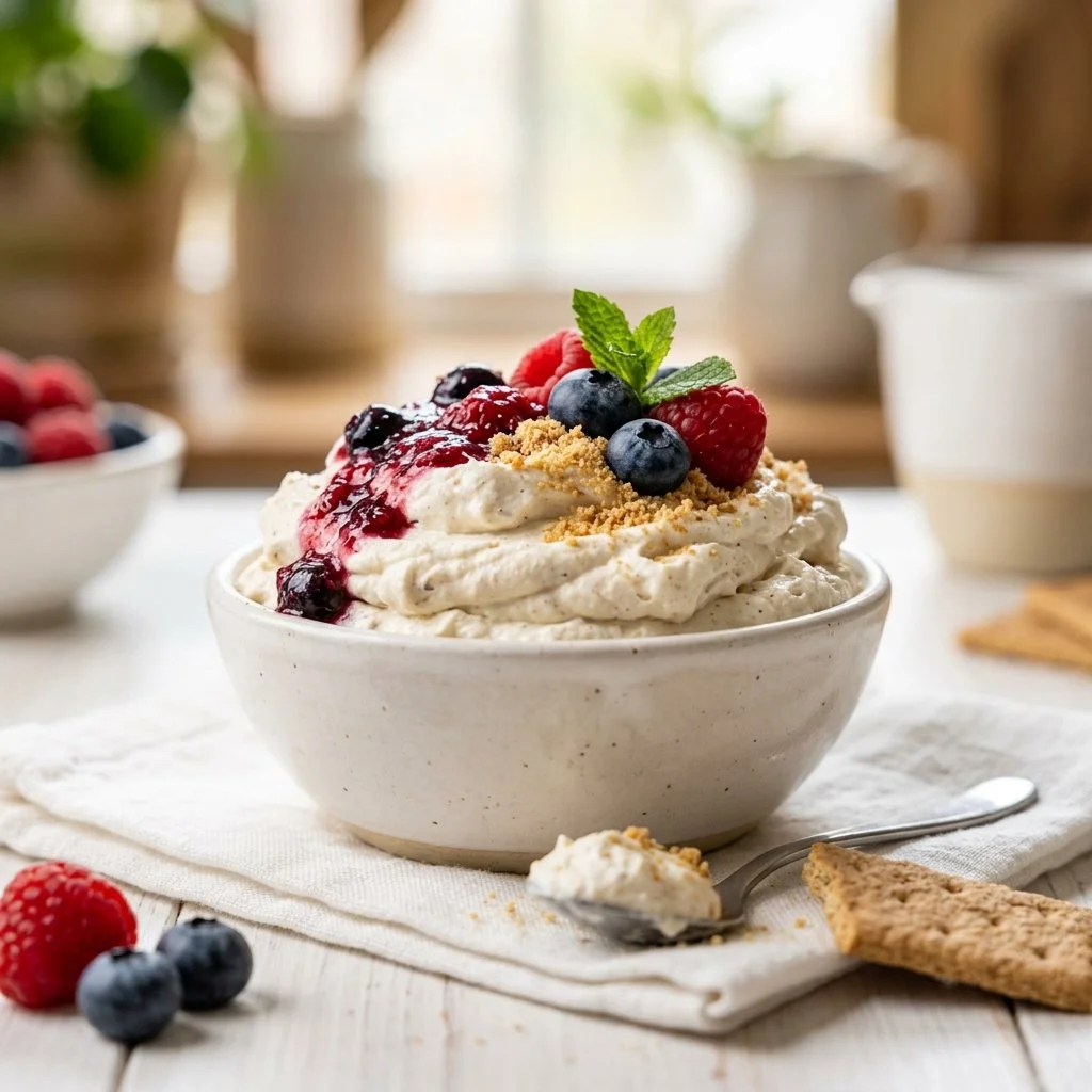 Fluffy Protein Cheesecake Dip