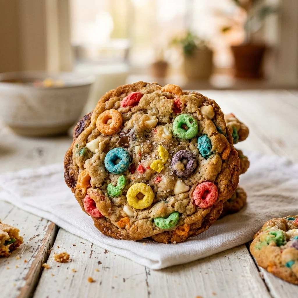 Fruit Loop Cereal Cookies