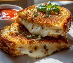 Delicious grilled pizza with fresh toppings on a wooden board