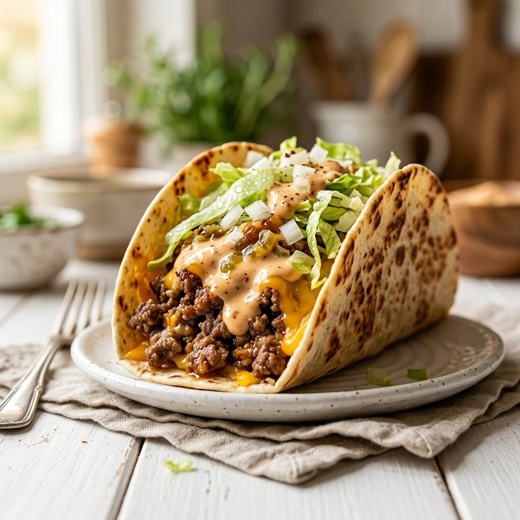 High-Protein Big Mac Taco Wrap Recipe