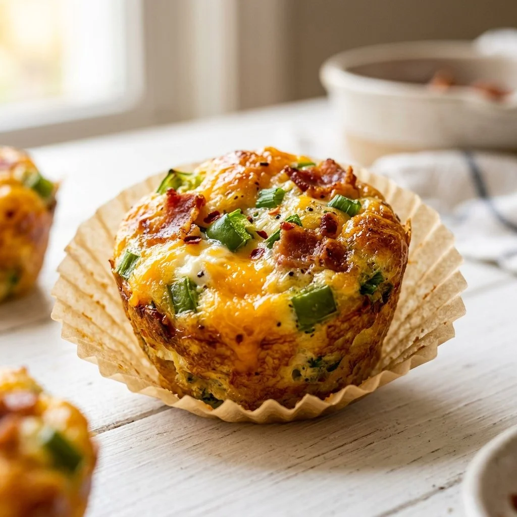 High-Protein Jalapeño Popper Egg Muffins