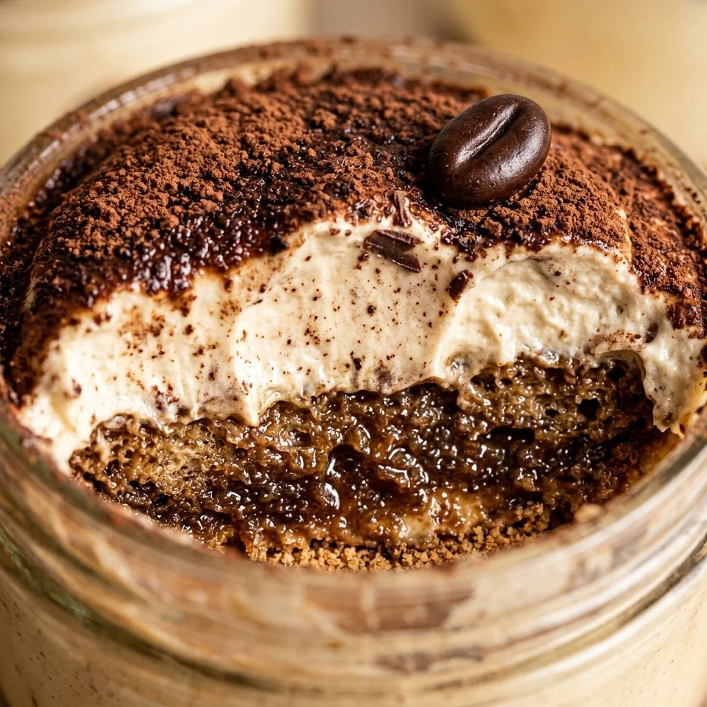 High-Protein Tiramisu Cream Pots for a delicious and healthier dessert option