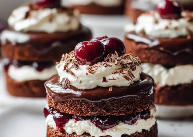 Mini Black Forest Cakes