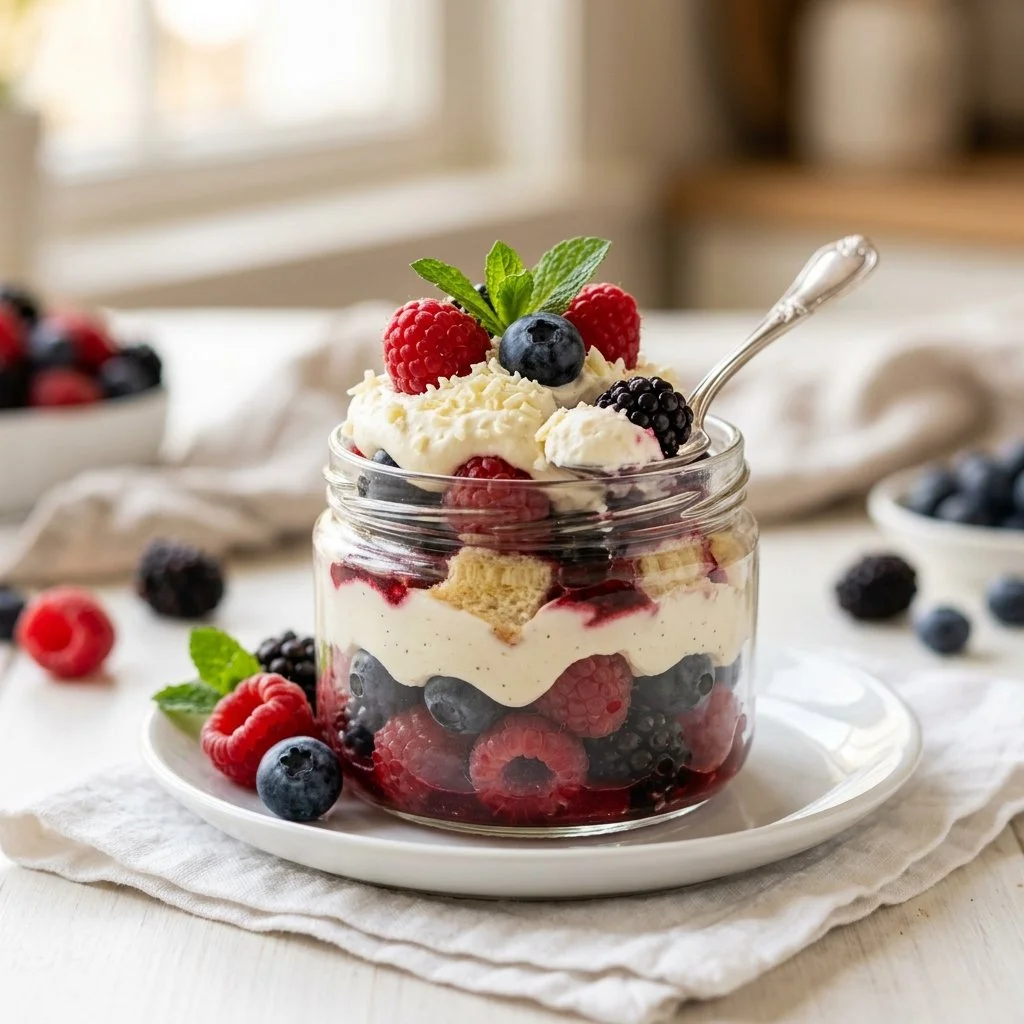 No-Bake Berry Trifle Cups Recipe