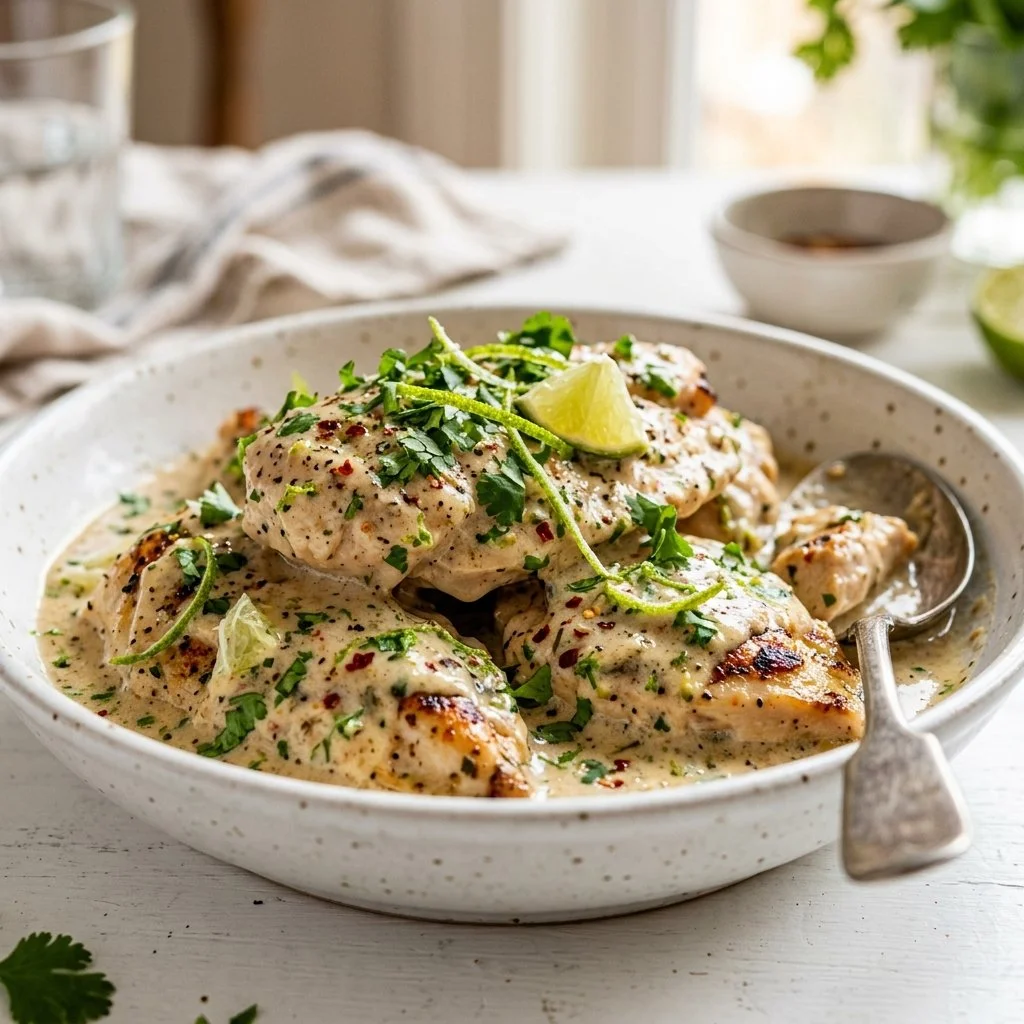 One-Pan Creamy Coconut Lime Chicken Recipe