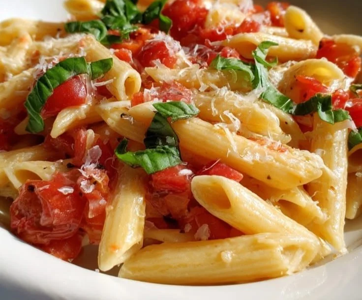 Penne Pasta with Creamy Ricotta Sauce