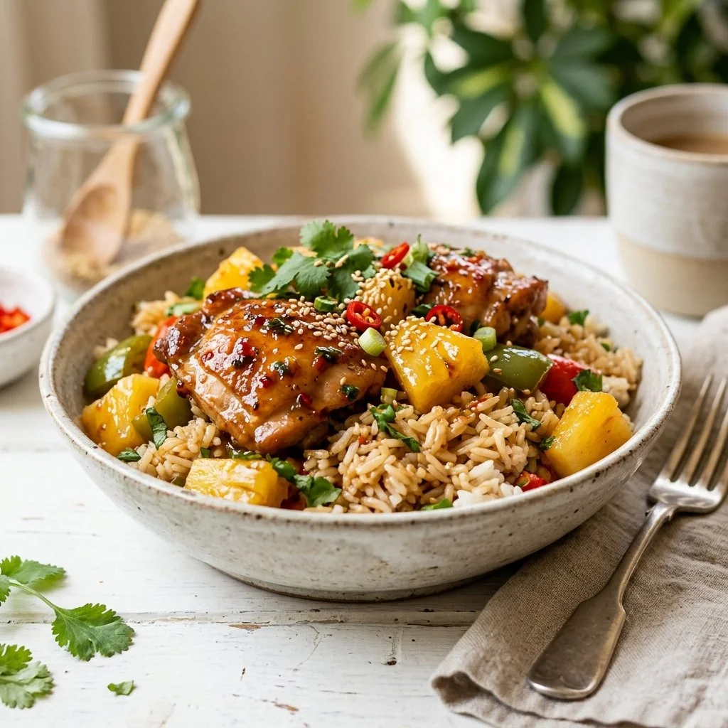 Pineapple Chicken with Rice Recipe