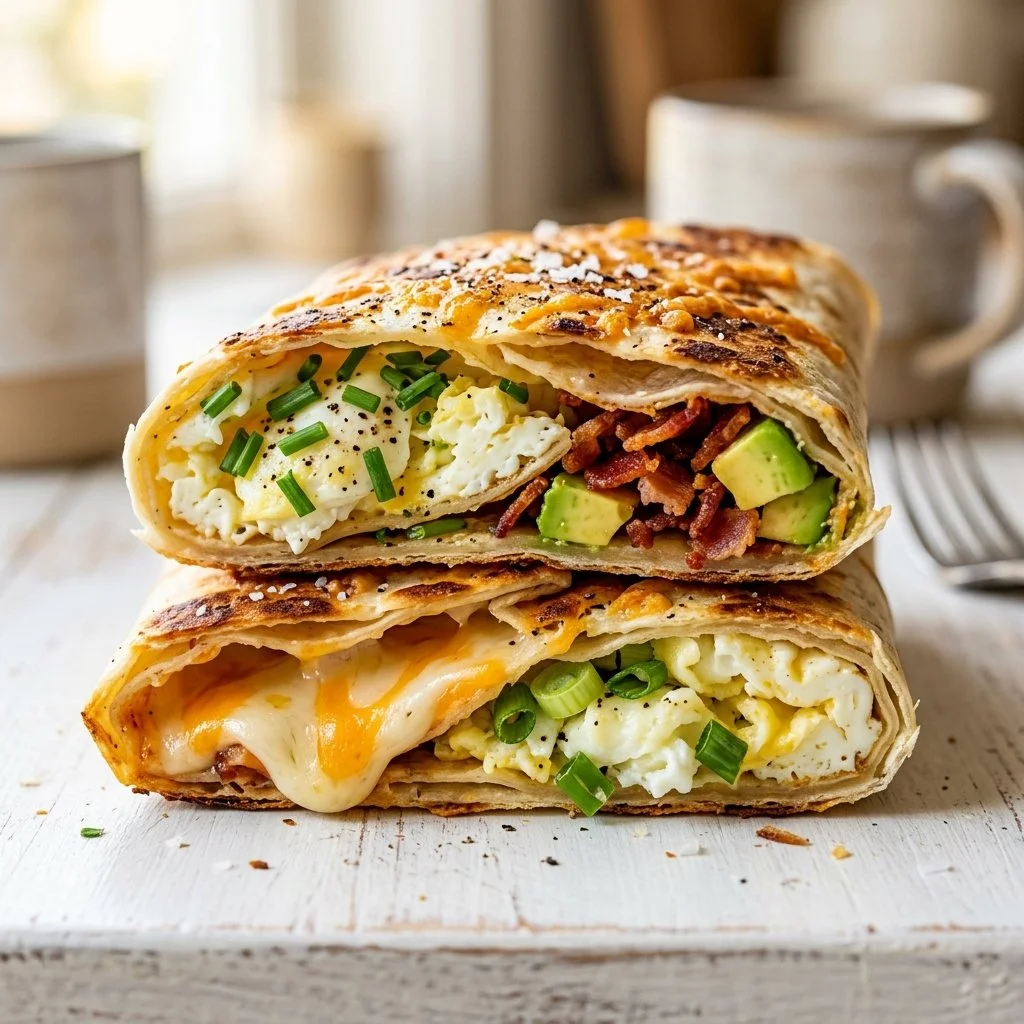 Viral Tortilla Fold Breakfast Wrap with Egg Whites