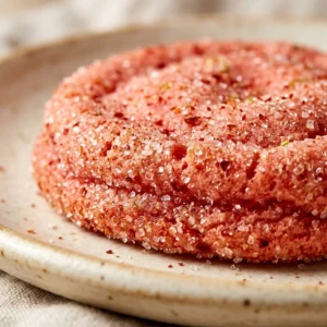Watermelon sugar cookies sprinkled with Tajín for a flavorful summer treat.