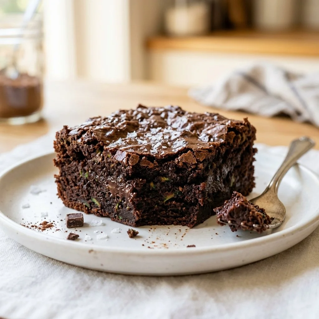 Zucchini Brownies with a Fudgy Texture