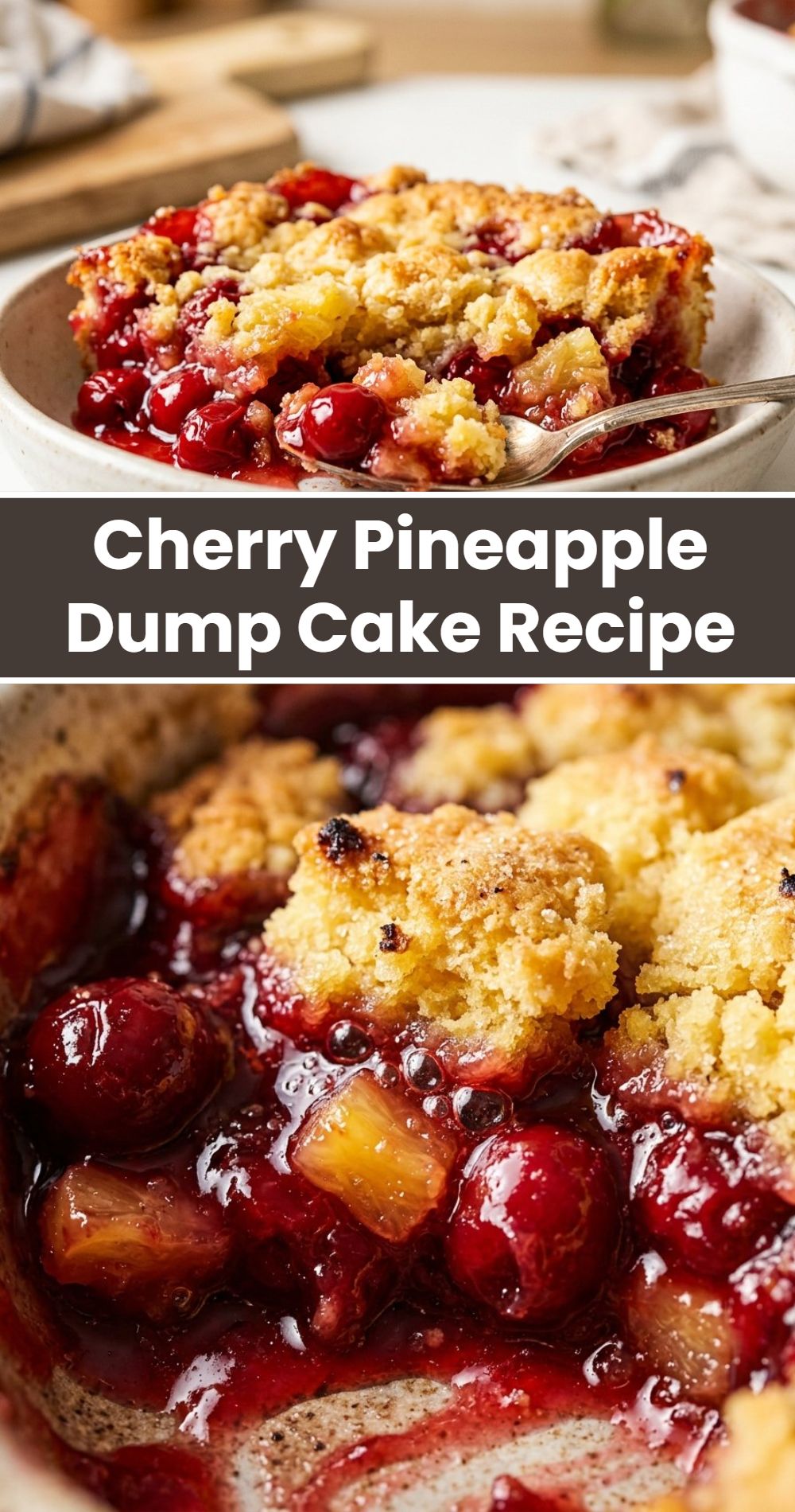 Cherry Pineapple Dump Cake Recipe