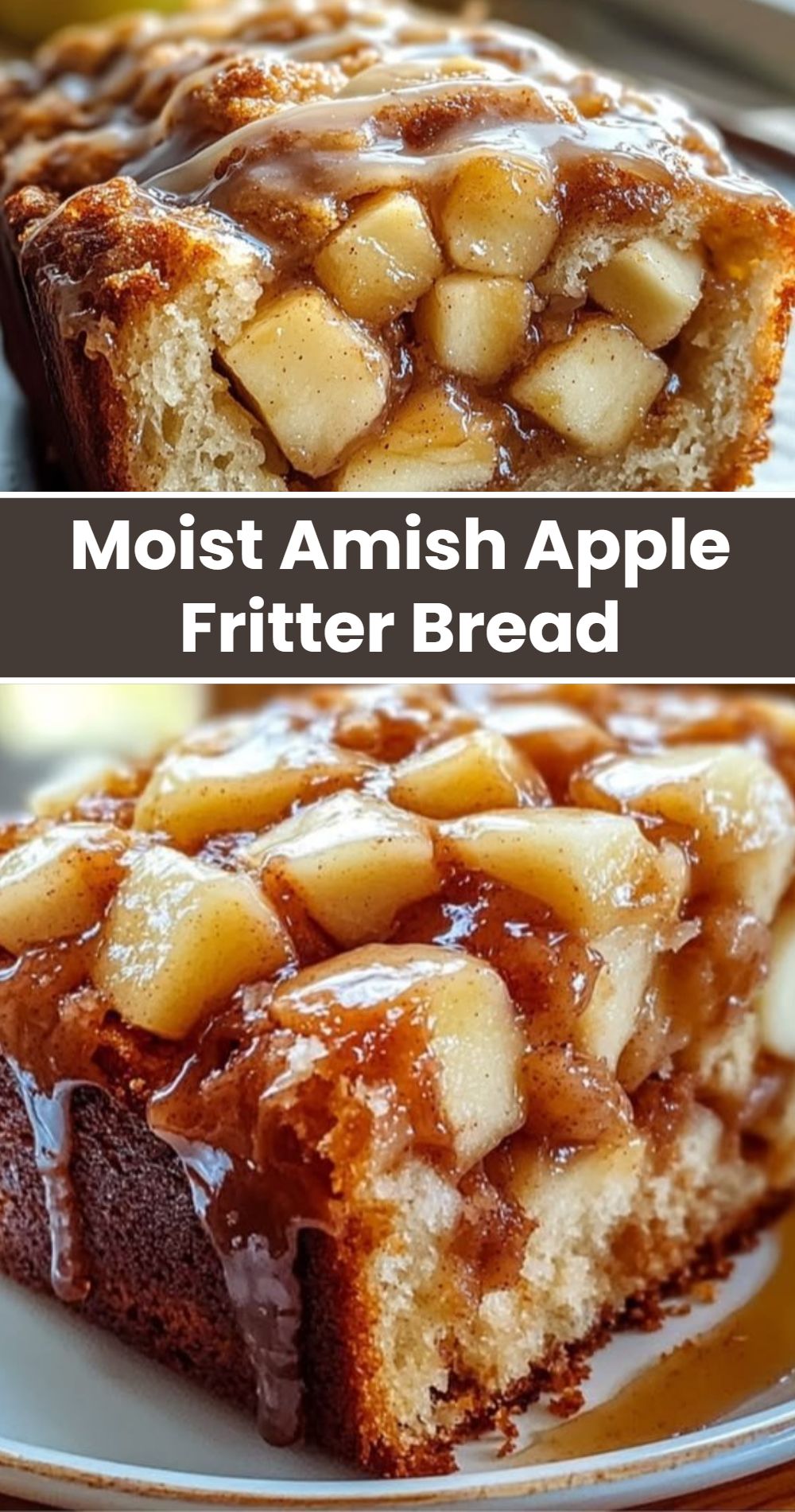 Moist Amish Apple Fritter Bread