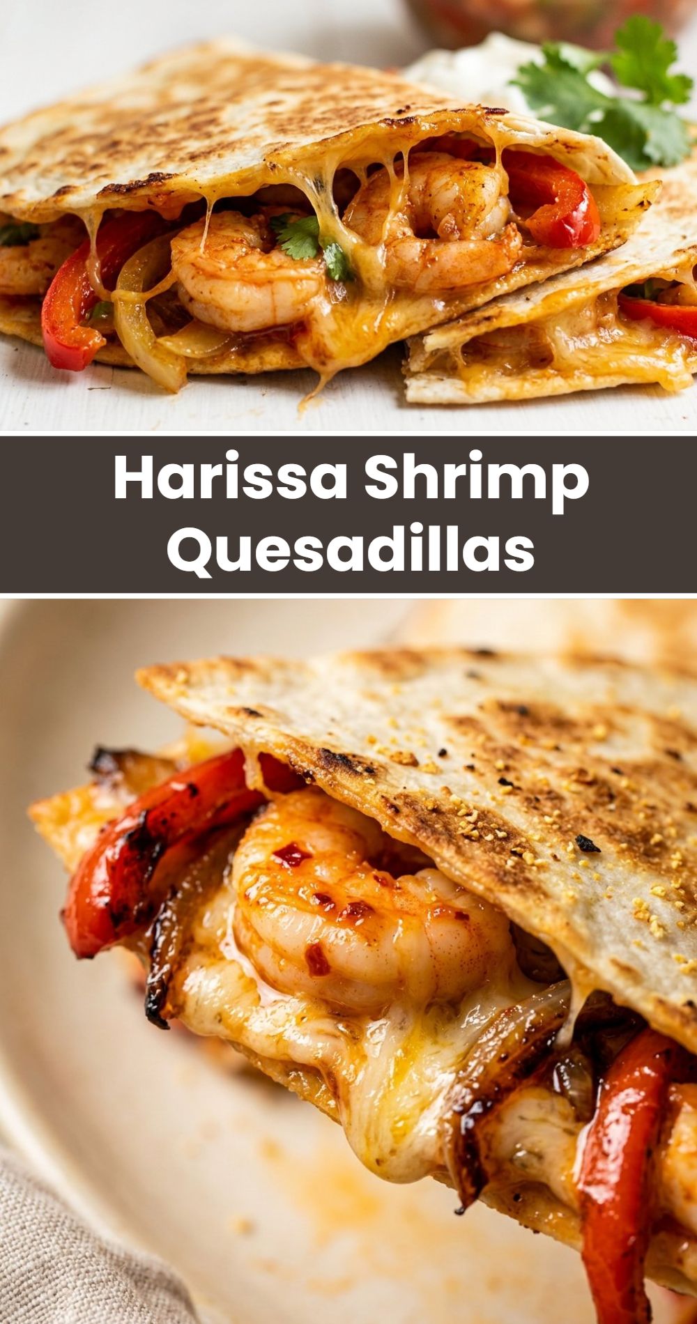 Harissa Shrimp Quesadillas
