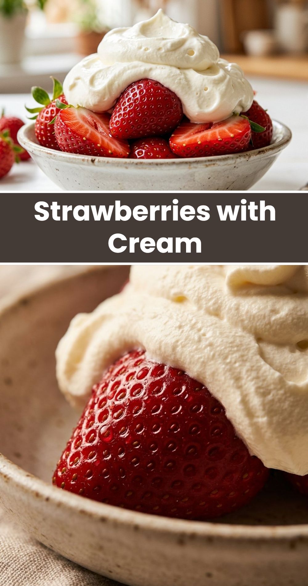 Strawberries With Cream