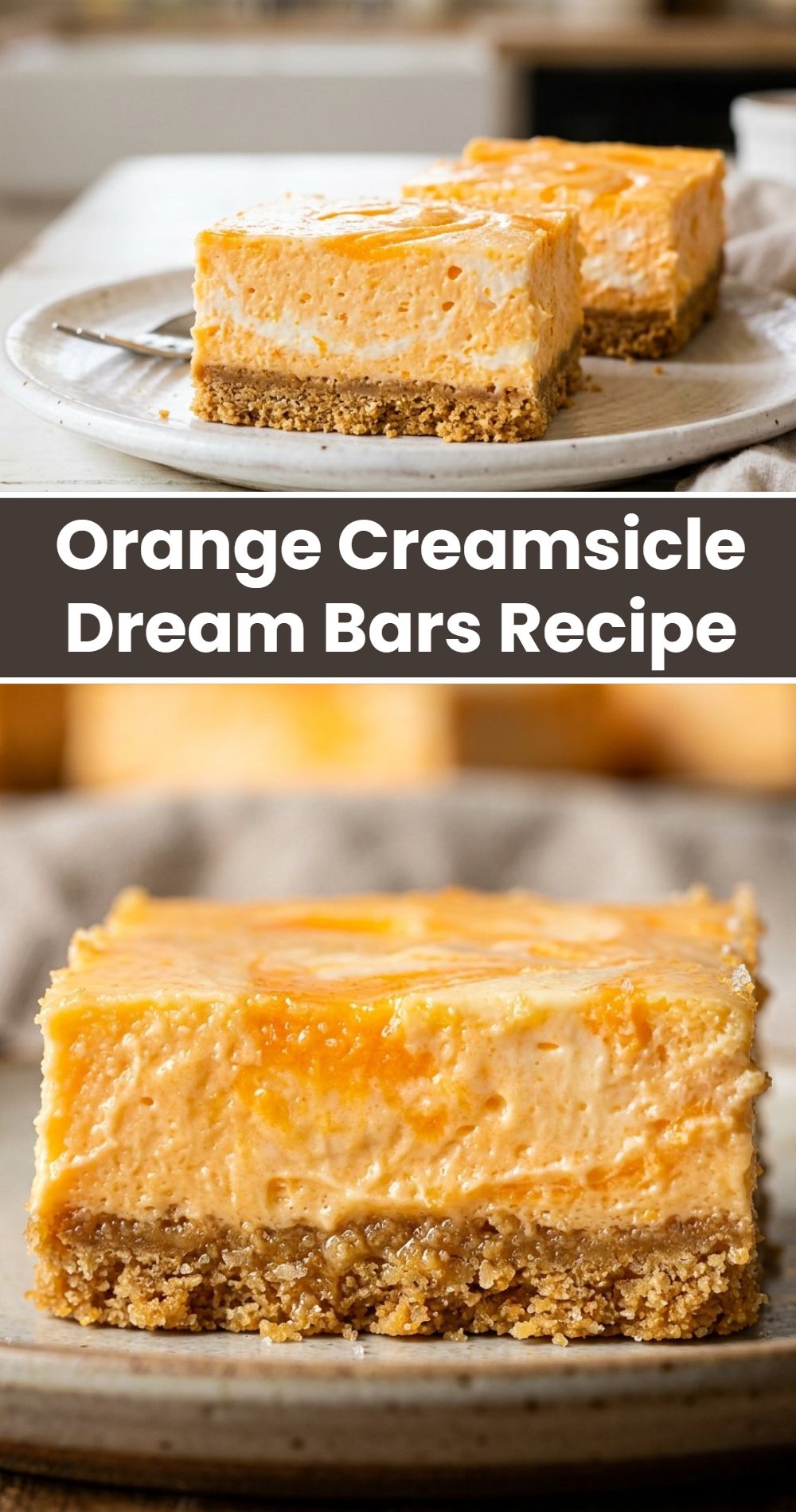 Orange Creamsicle Dream Bars Recipe Creamsicle Bars