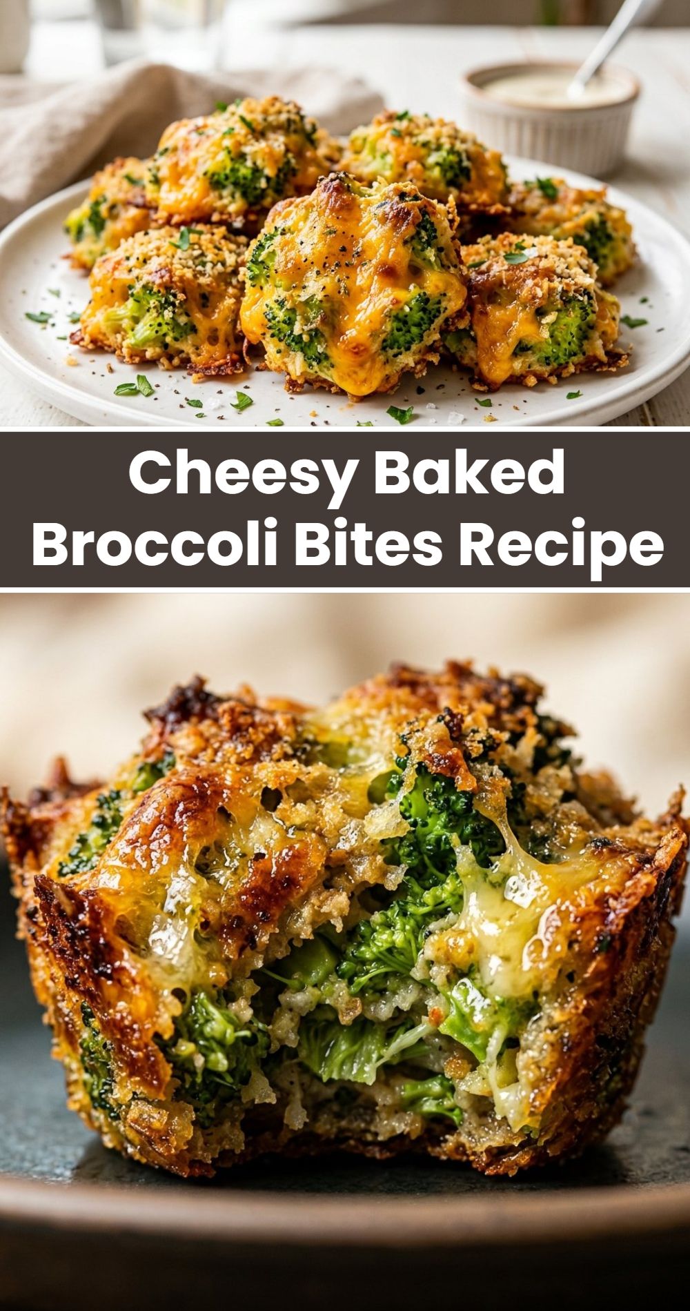Cheesy Baked Broccoli Bites Recipe
