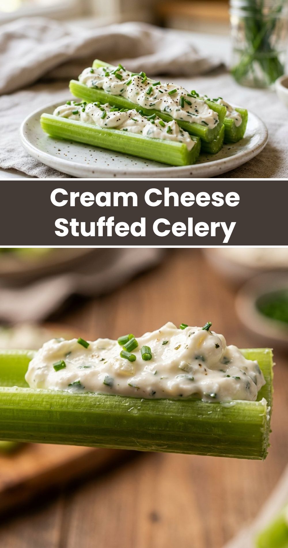 Cream Cheese Stuffed Celery