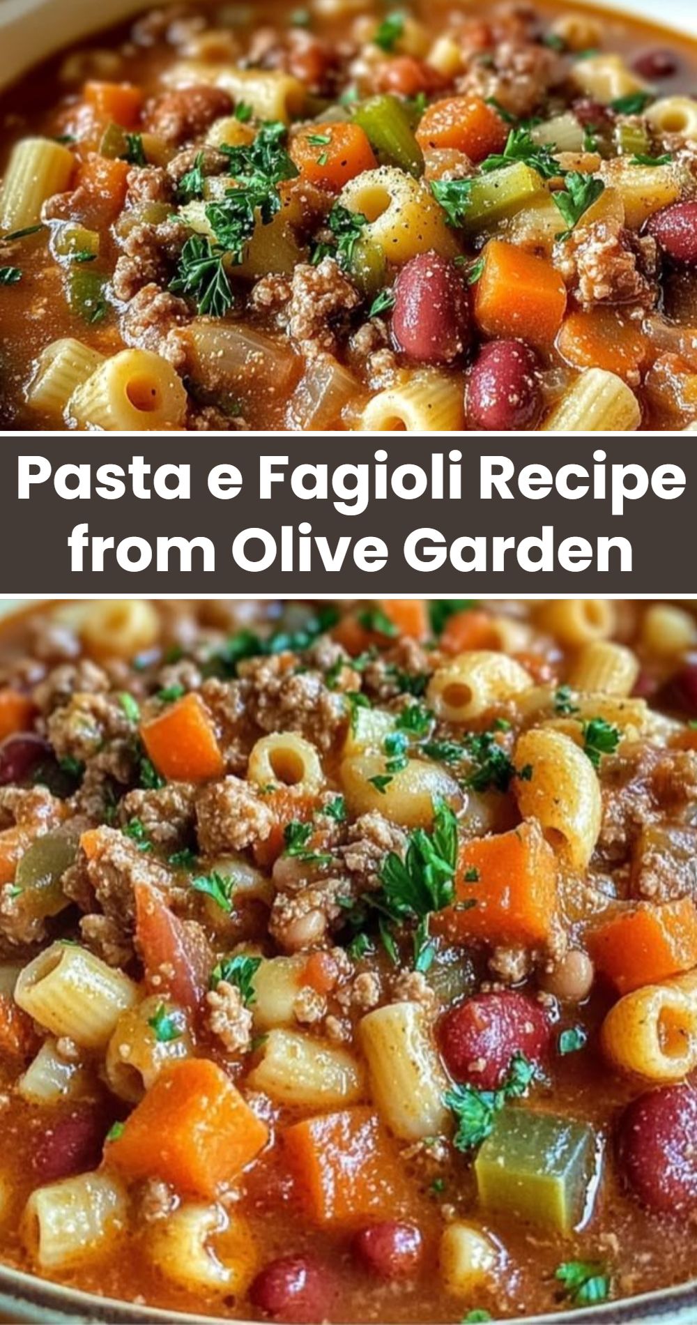 Pasta E Fagioli Recipe Olive Garden