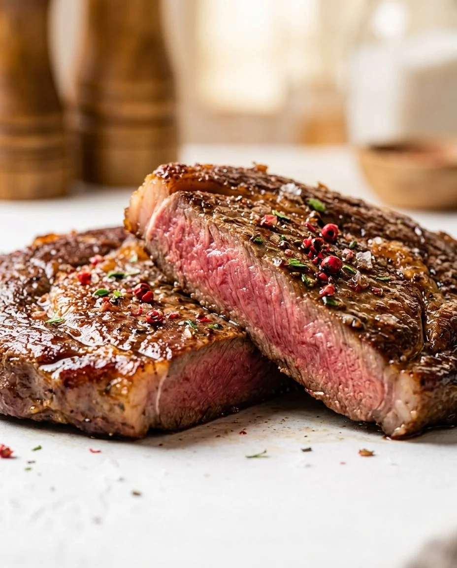 Balsamic Pink-Peppercorn Steak