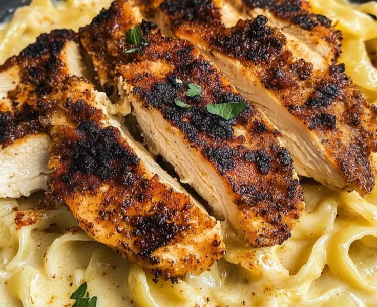 Blackened Cajun Chicken Alfredo