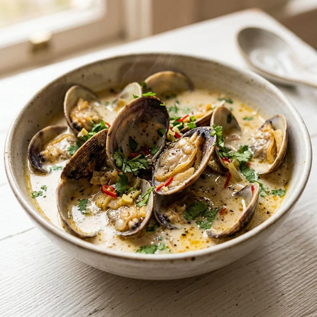 Clams in Coconut Broth