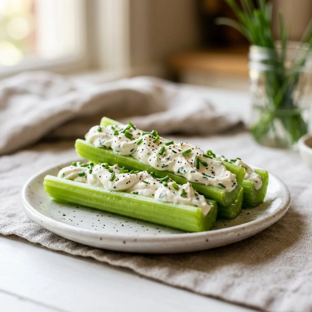 Cream Cheese Stuffed Celery