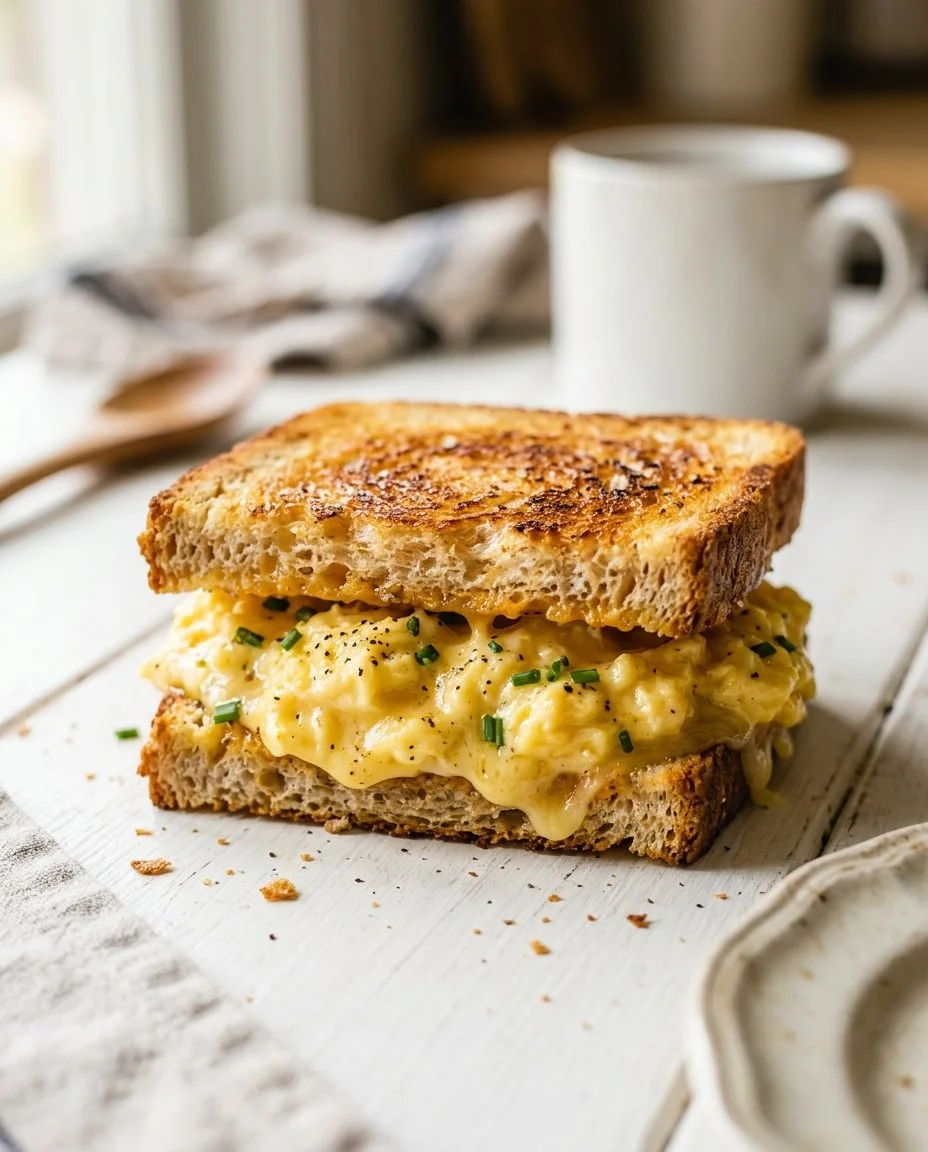 Egg Bread Sandwich Fold