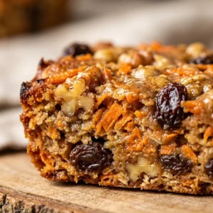 Healthy carrot cake granola bars, bite-sized treats for a nutritious snack