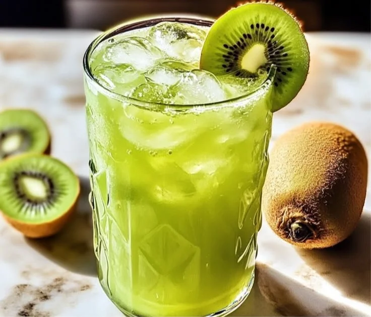 Homemade Kiwi Citrus Gatorade, a refreshing and natural sports drink recipe.