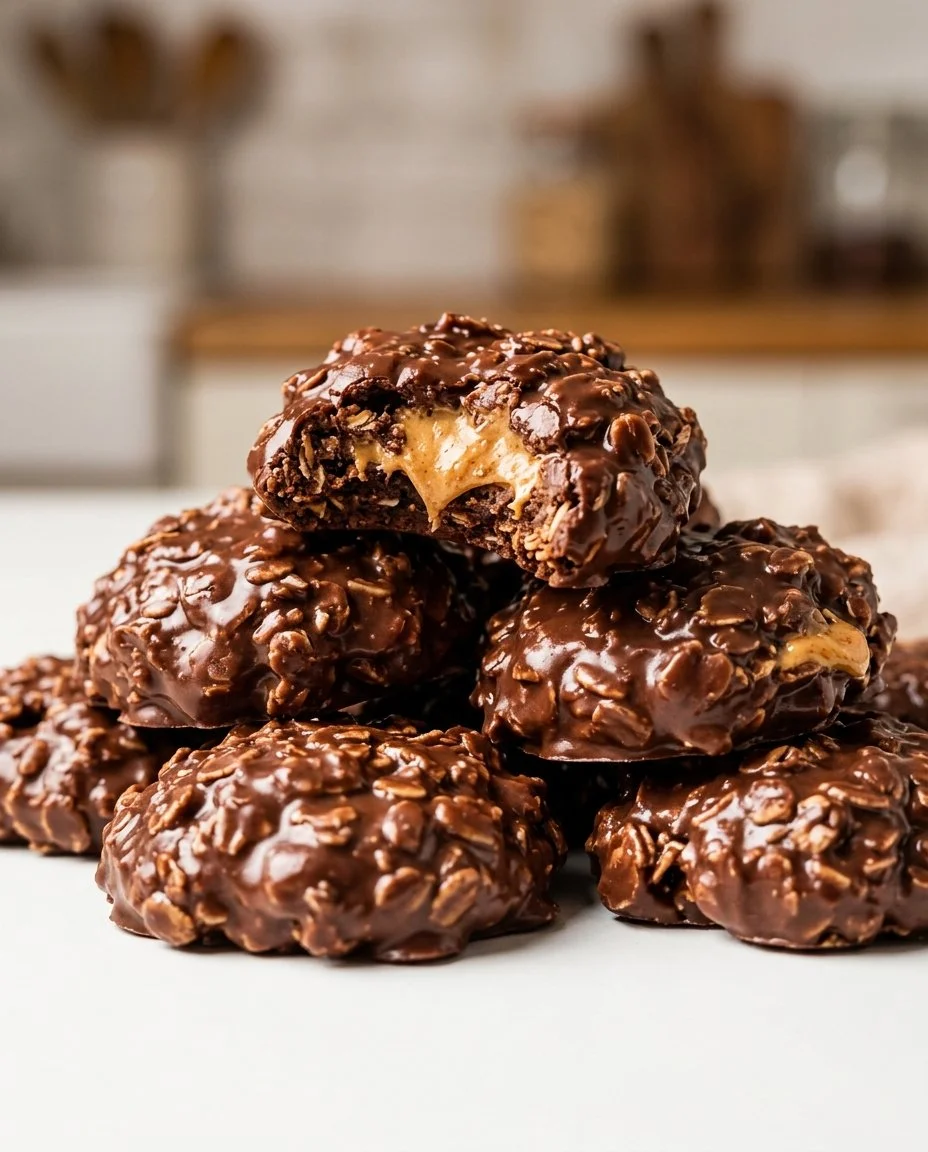 No-Bake Chocolate Peanut Butter Cookies