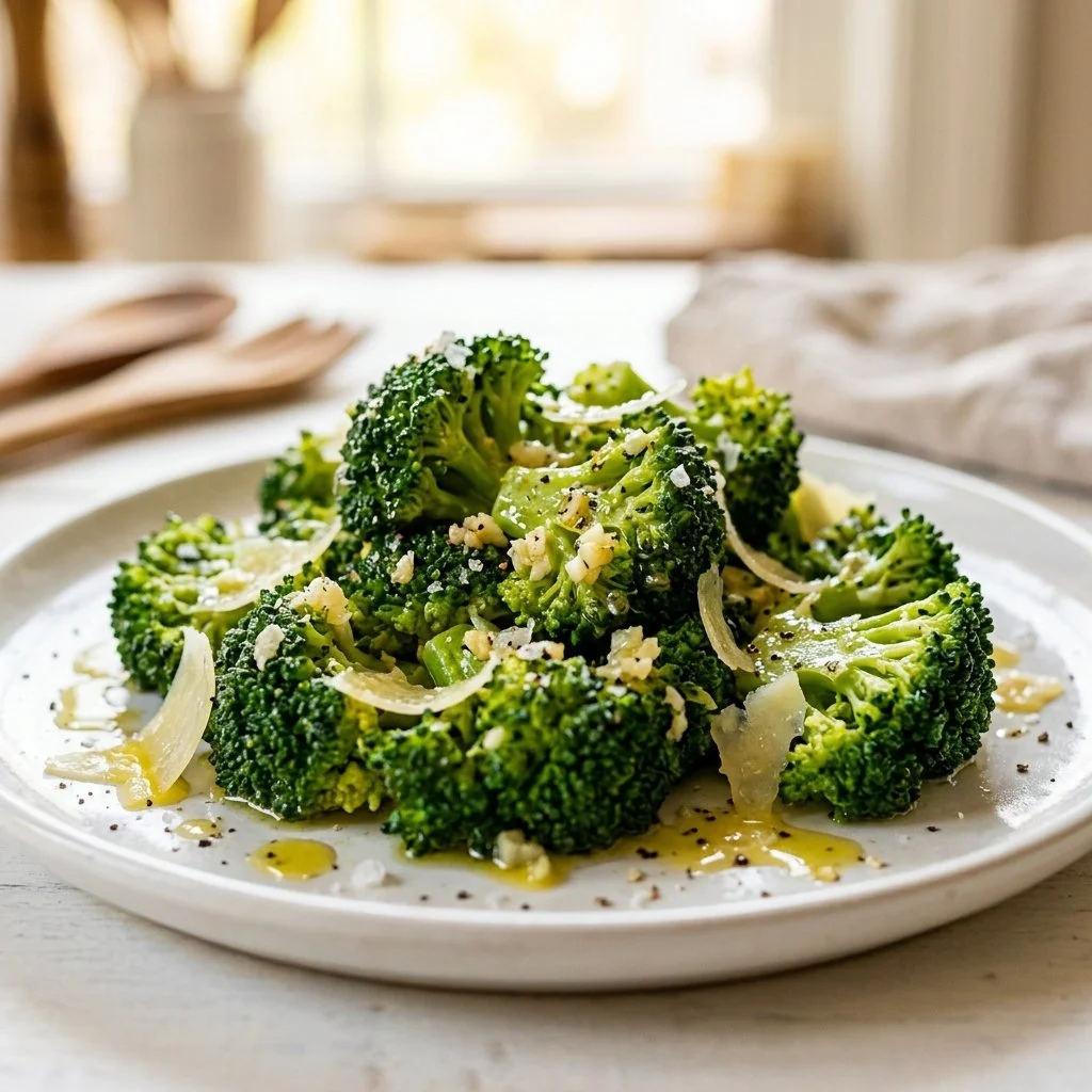Smashed Broccoli with Parmesan