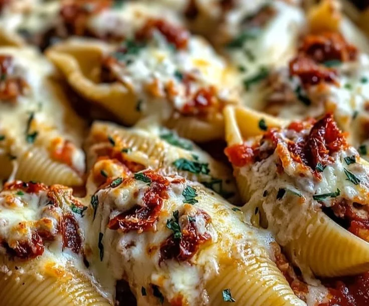 Sun-Dried Tomato and Ricotta Stuffed Shells