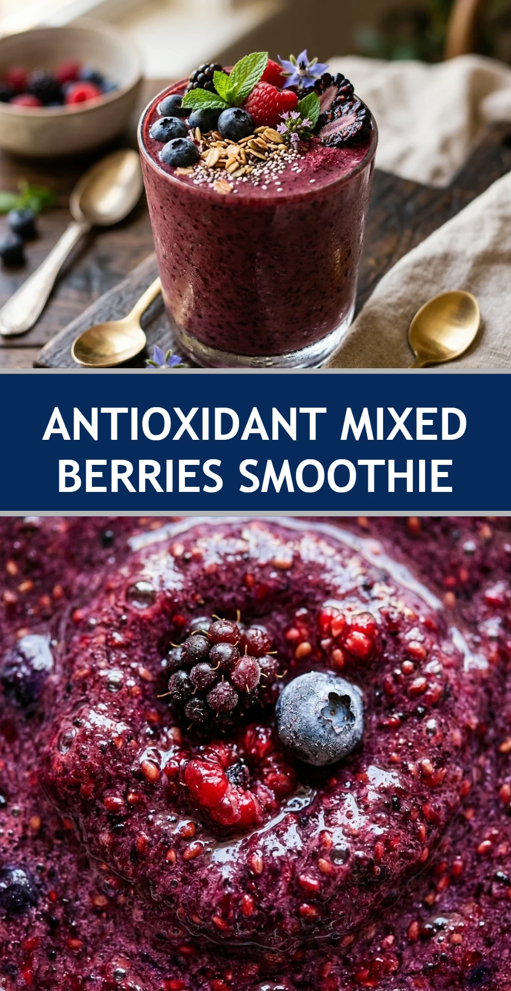 Antioxidant Mixed Berries Smoothie