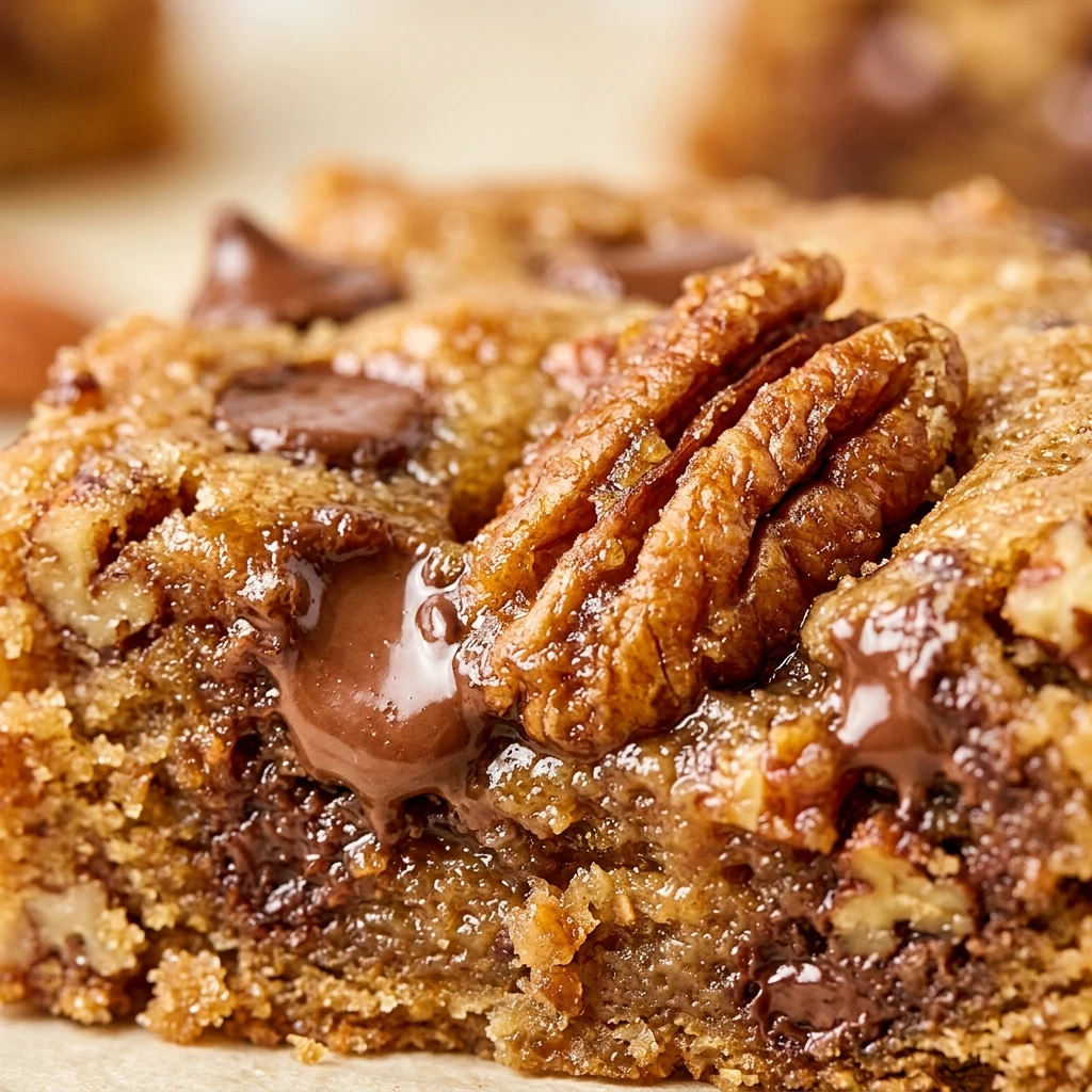 Chocolate Chip Pecan Blondies