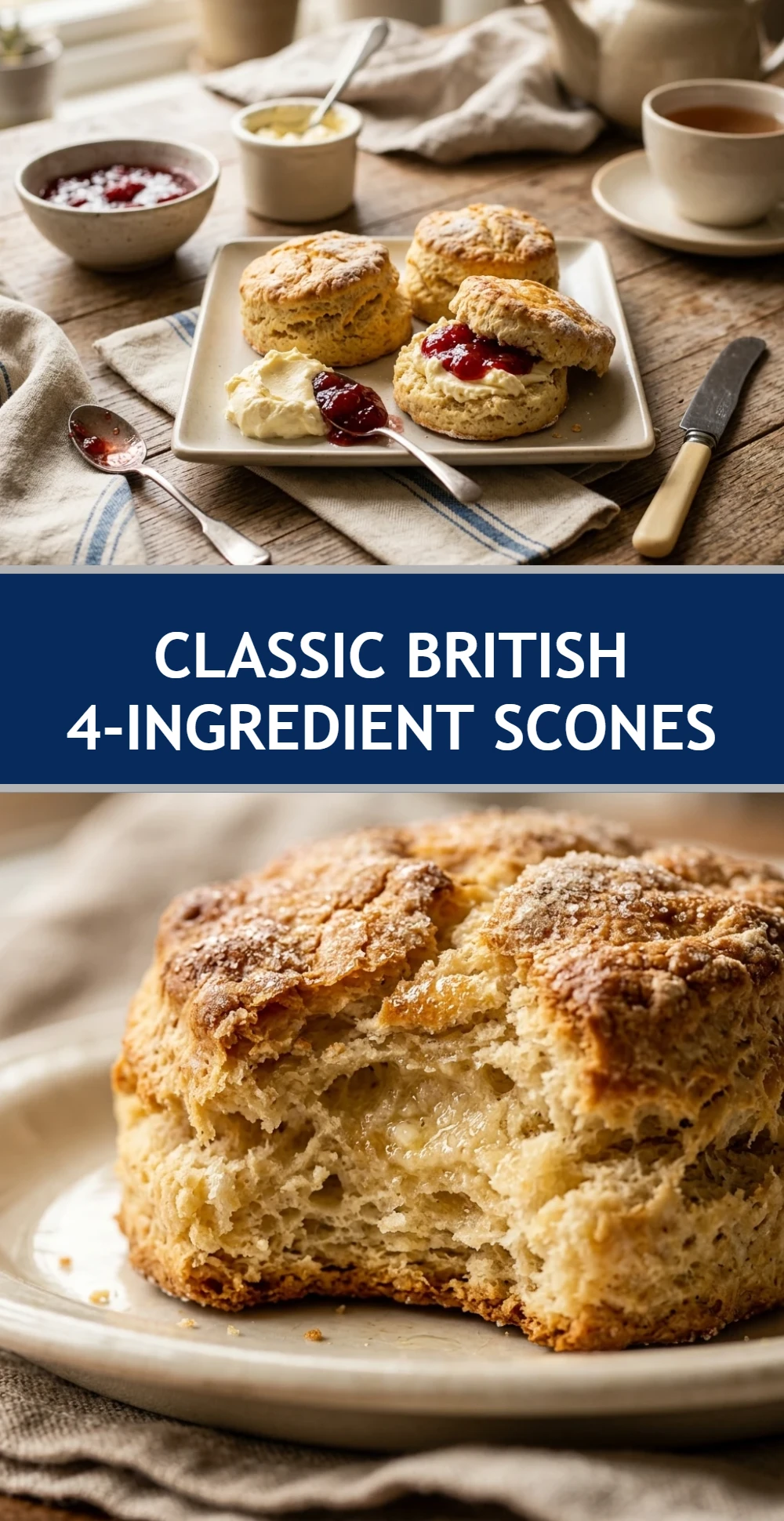 Classic British 4-Ingredient Scones