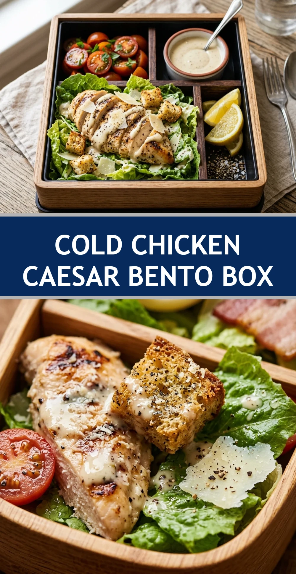 Cold Chicken Caesar Bento Box