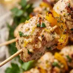 Cold No-Reheat Lemon Garlic Chicken Kabobs