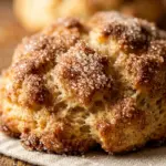 Fluffy Cinnamon Sugar Air Fryer Donut Scones