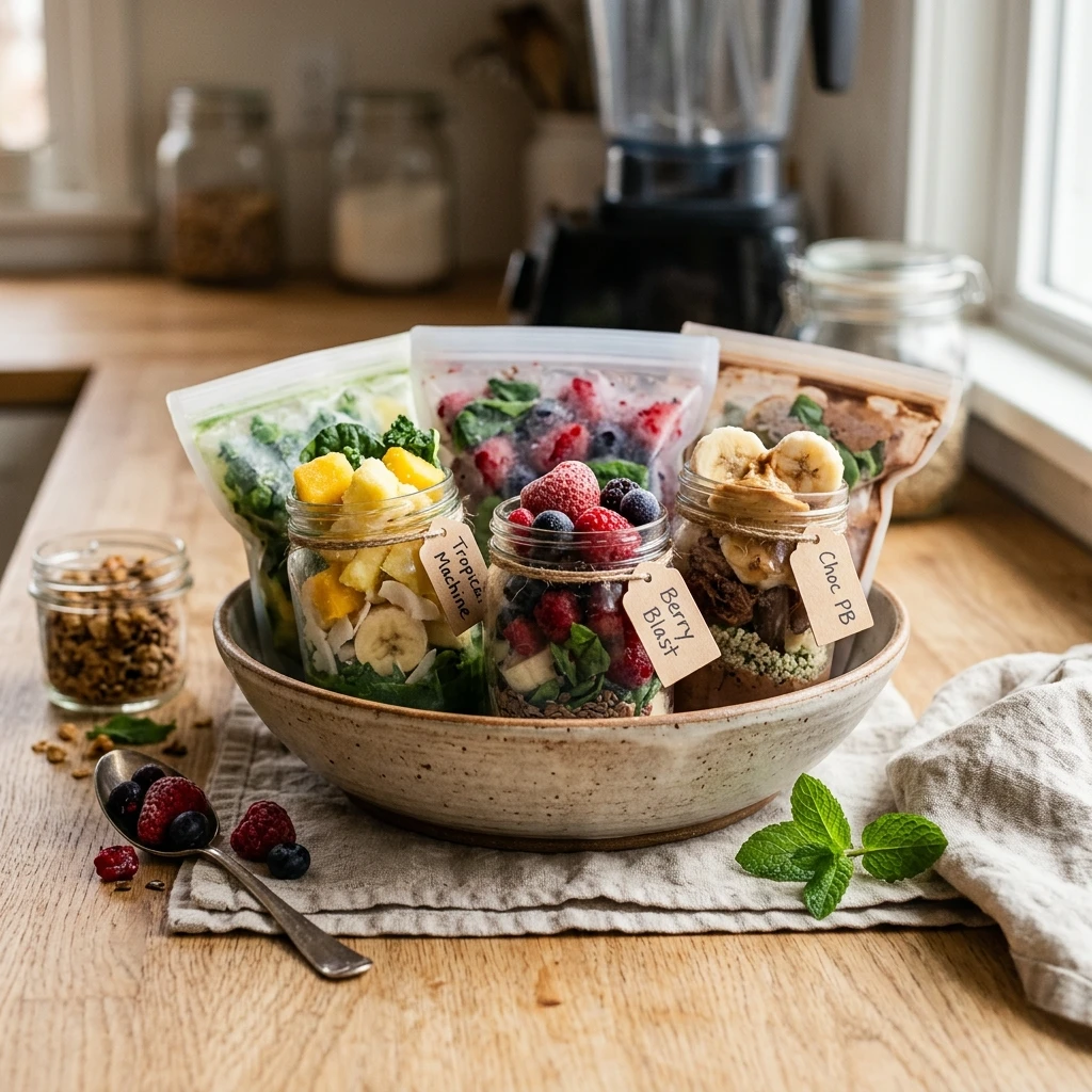 Healthy Freezer Smoothie Meal Packs