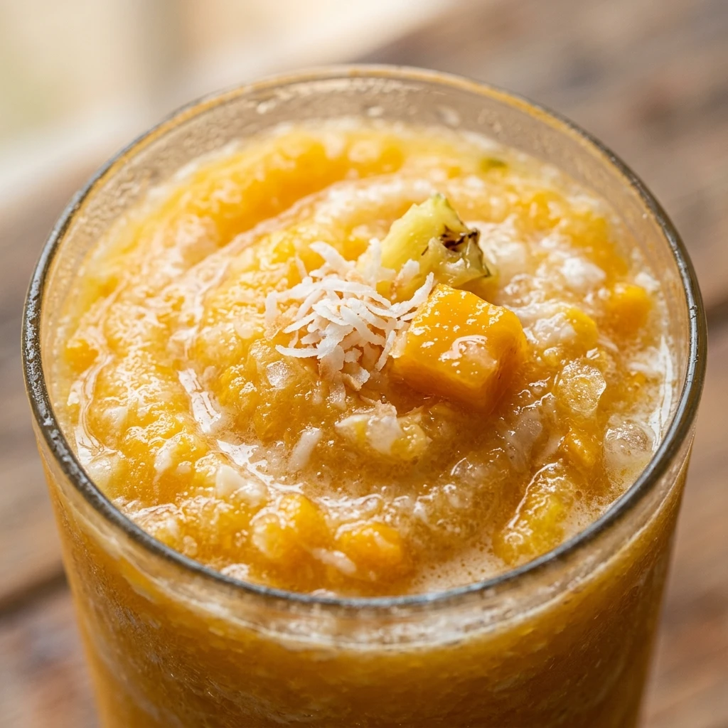 Mango Pineapple Coconut Slushie