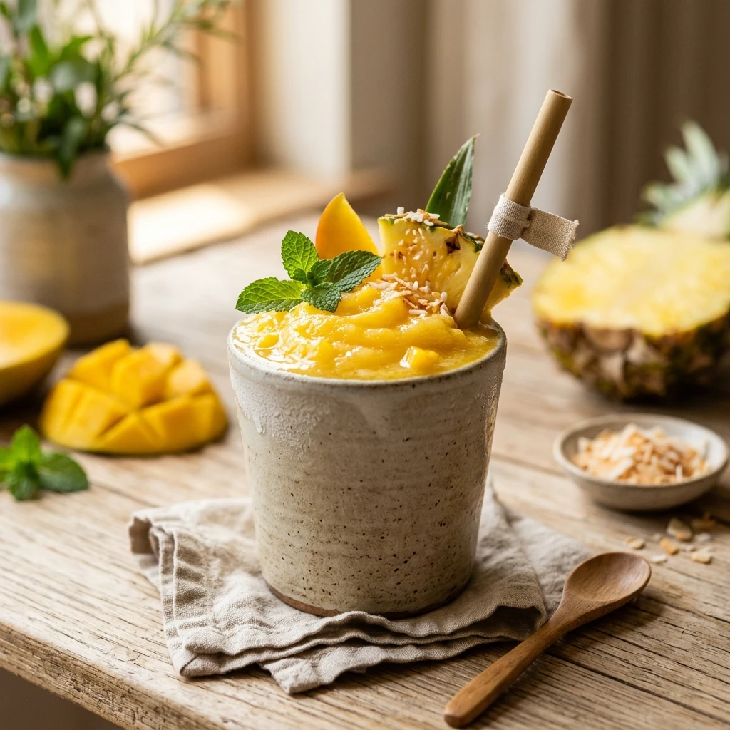 Mango Pineapple Coconut Slushie
