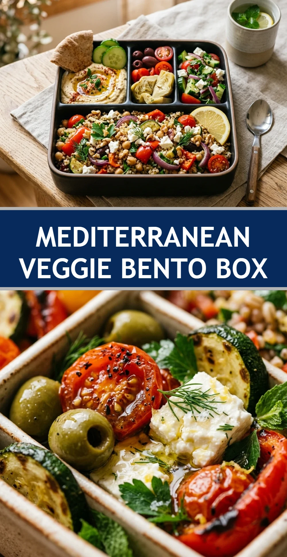 Mediterranean Veggie Bento Box