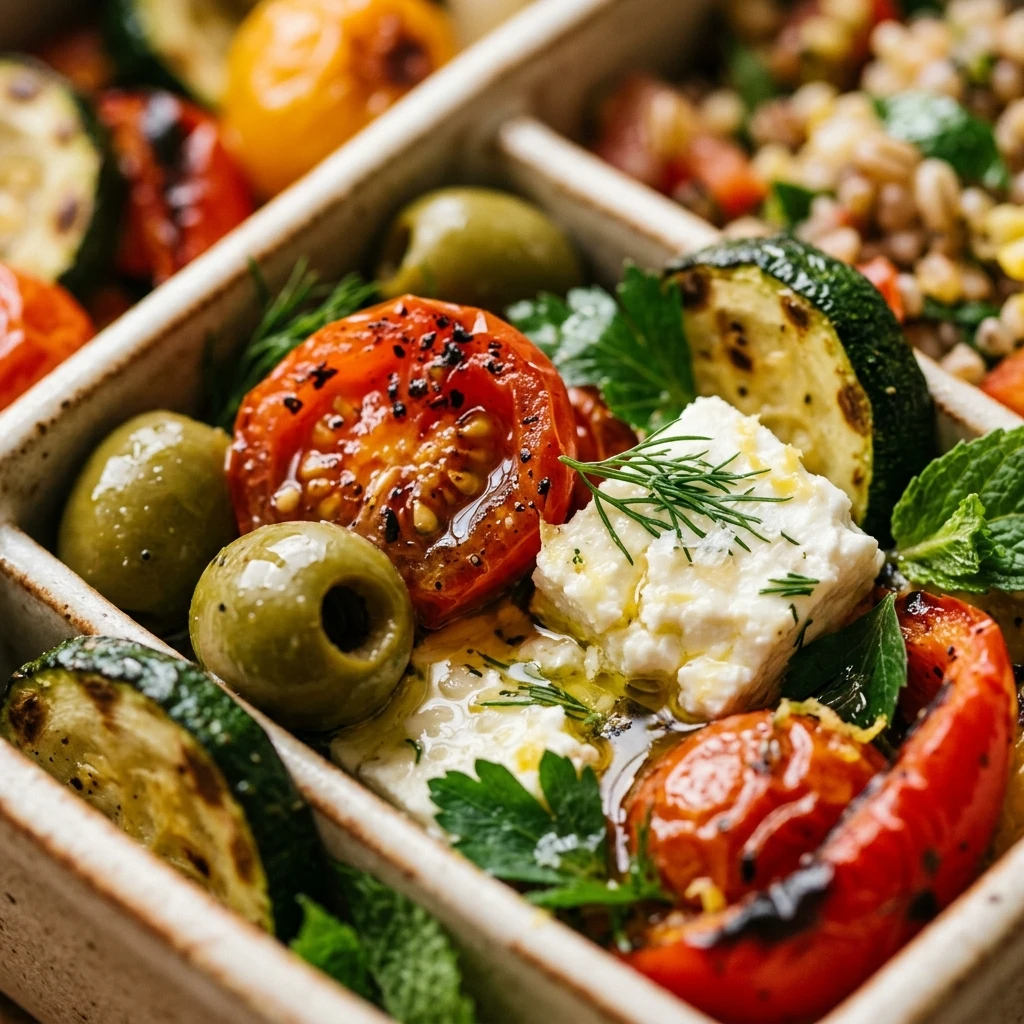 Mediterranean Veggie Bento Box